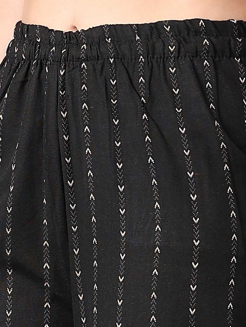 women black printed palazzos - 21578538 - Standard Image - 5