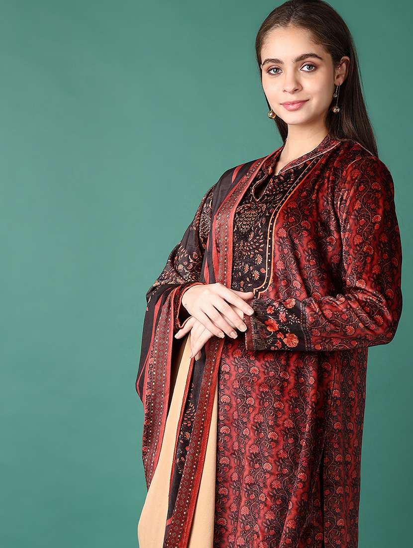 women floral kurta pant set with dupatta - 21578546 -  Standard Image - 3
