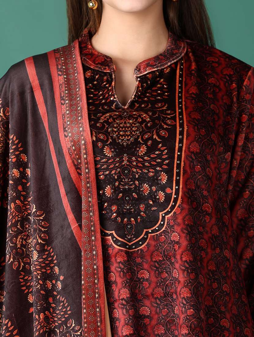 women floral kurta pant set with dupatta - 21578546 -  Standard Image - 5