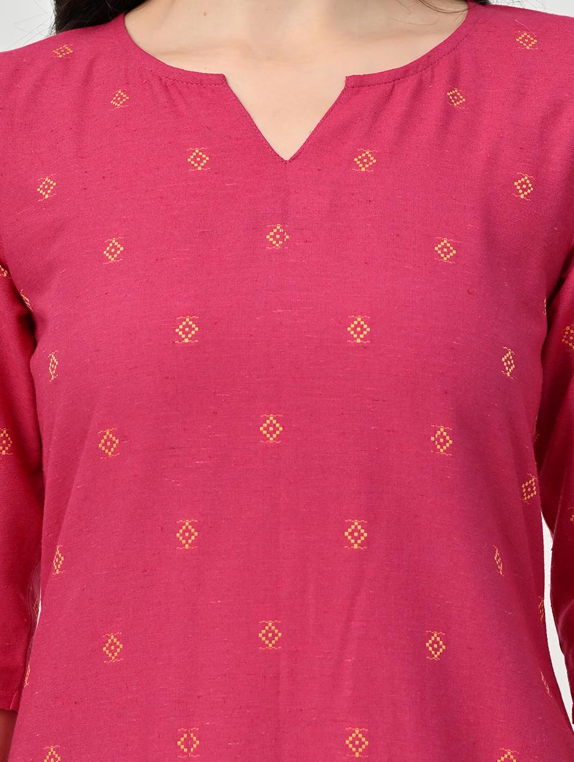 women three quarter sleeve kurta pant with dupatta set - 21578654 - Standard Image - 5