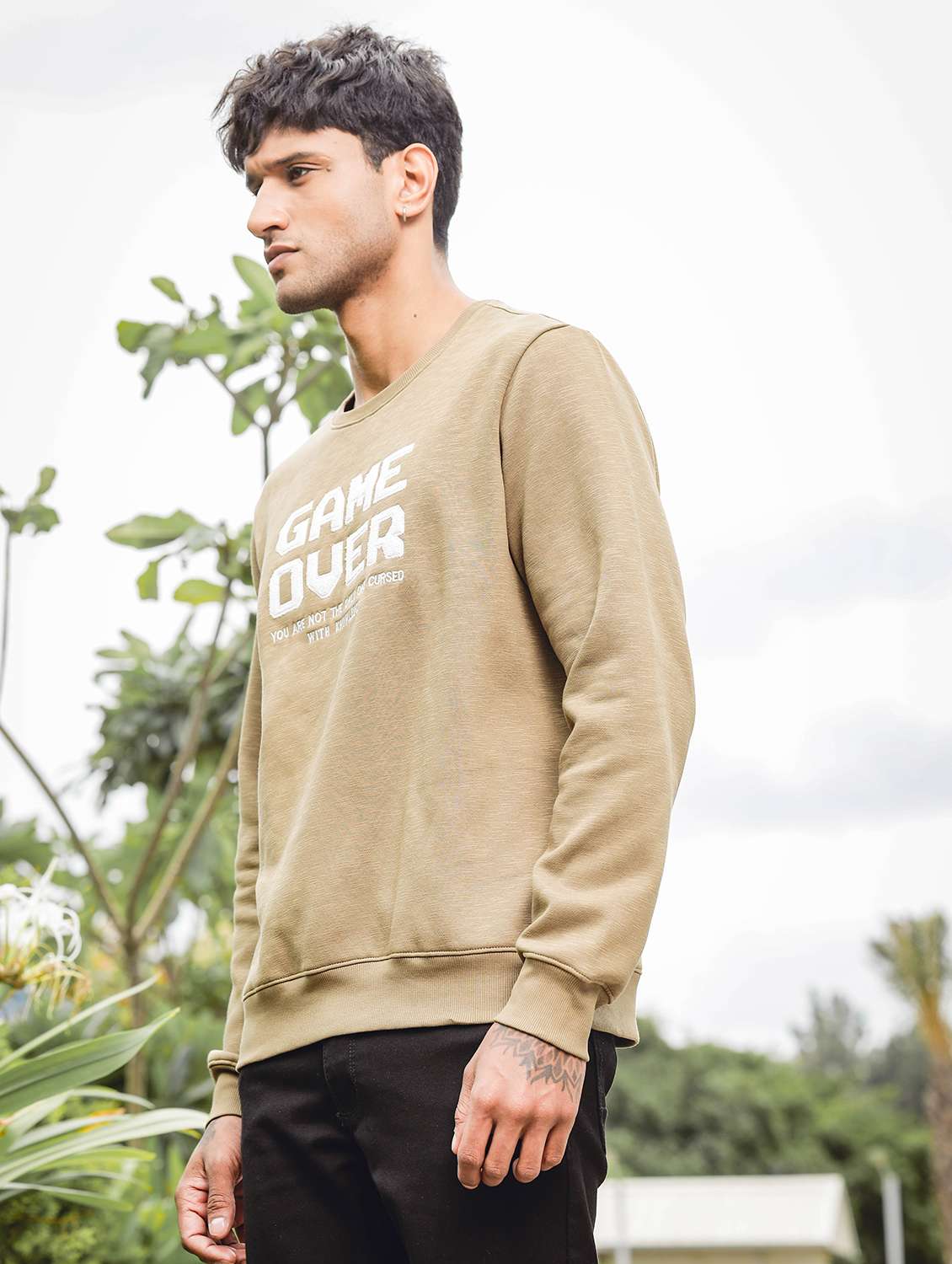 men chest print regular fit sweatshirt - 21578656 -  Standard Image - 3