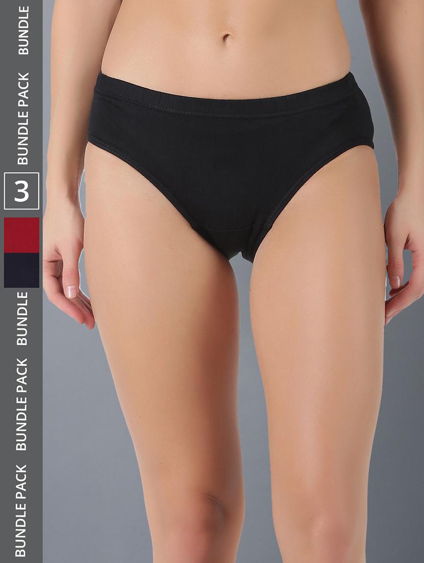 women solid cotton panty combo - 21578814 - Zoom Image - 0