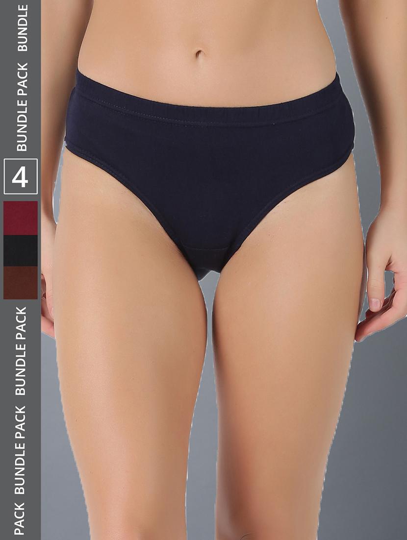 women solid cotton panty combo - 21578822 - Zoom Image - 0
