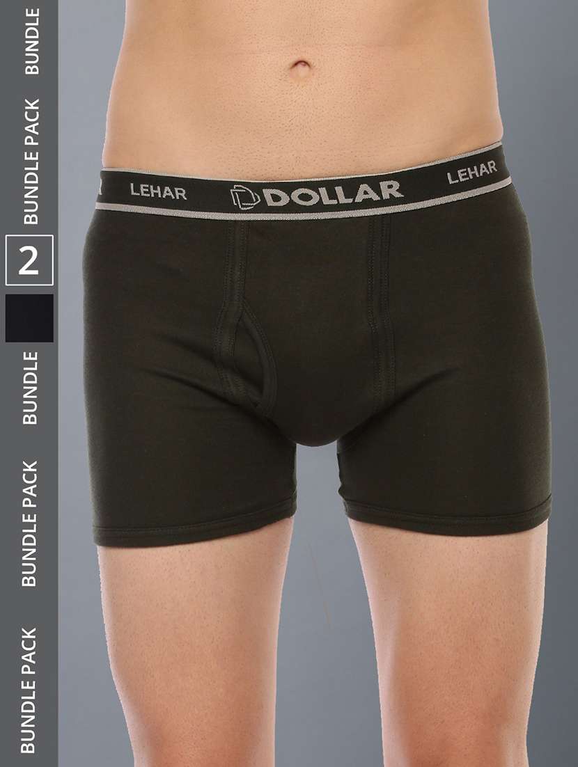 men pack of 2 solid trunks