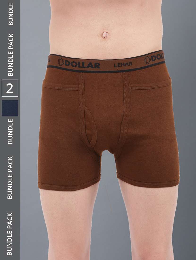 men pack of 2 solid trunks