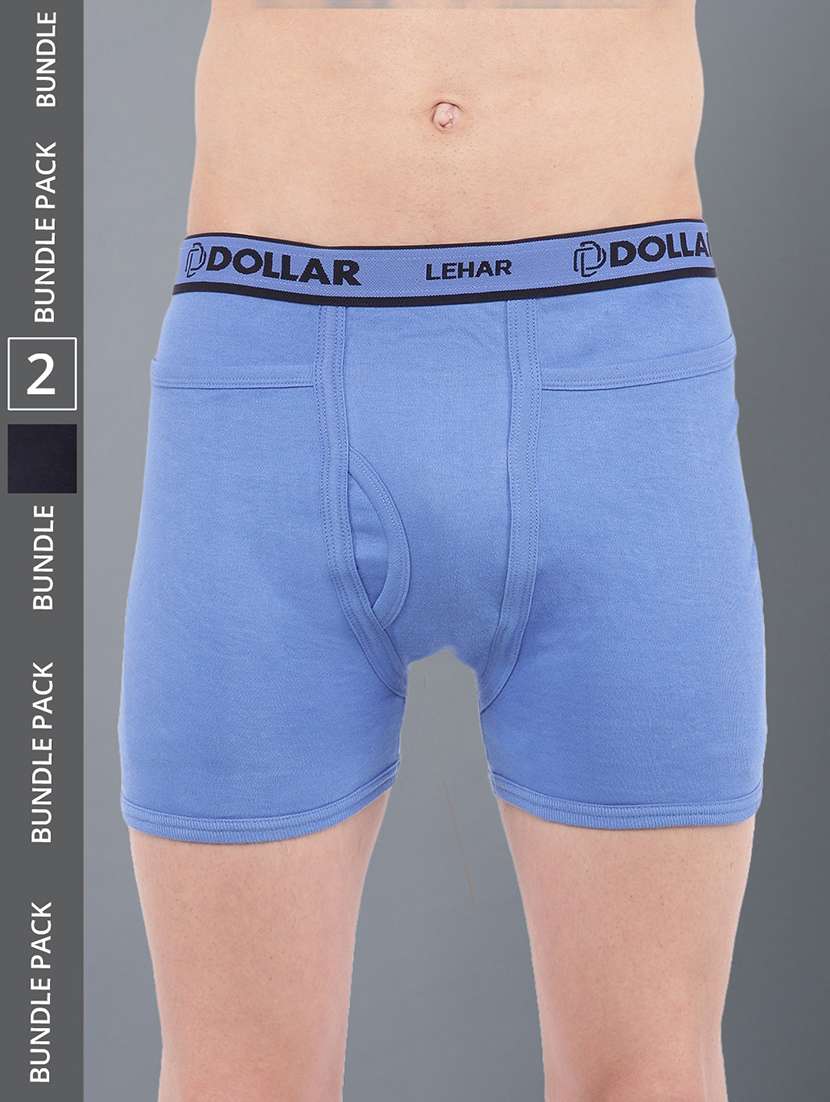 men pack of 2 solid trunks