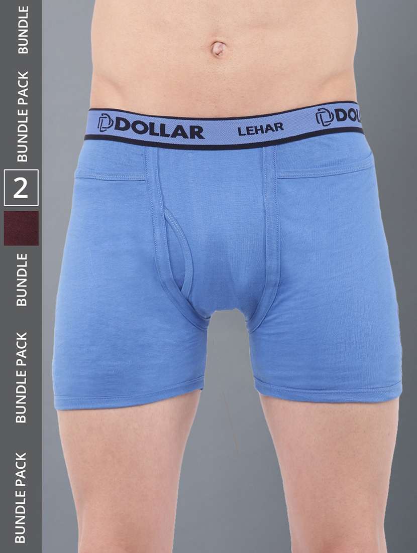 men solid cotton trunks combo
