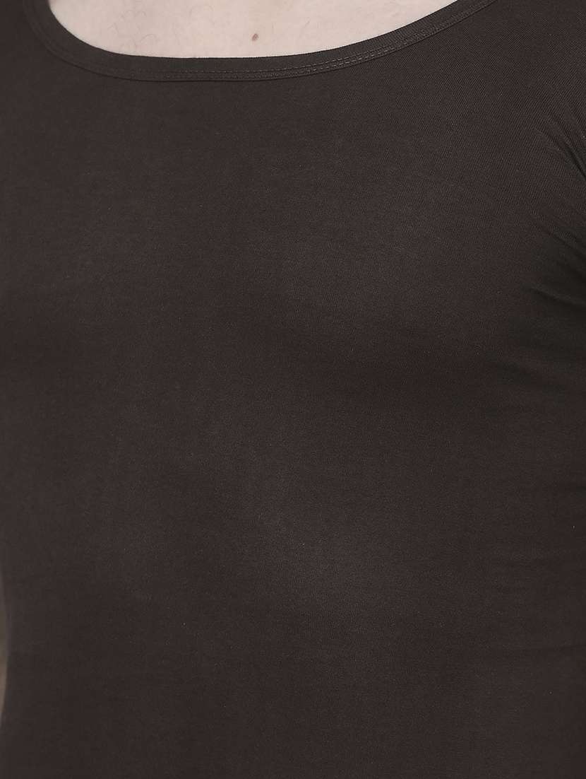 men pack of 4 solid half sleeve vest - 21579057 -  Standard Image - 3