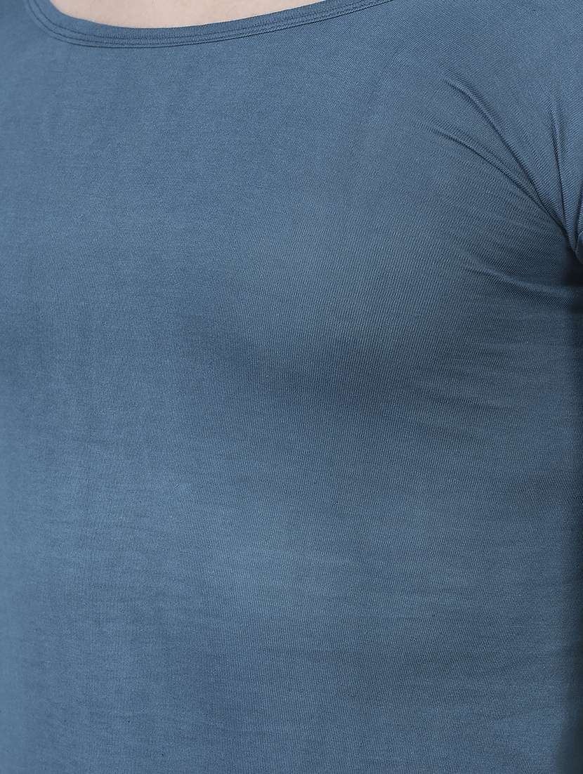 men pack of 4 solid half sleeve vest - 21579060 -  Standard Image - 3