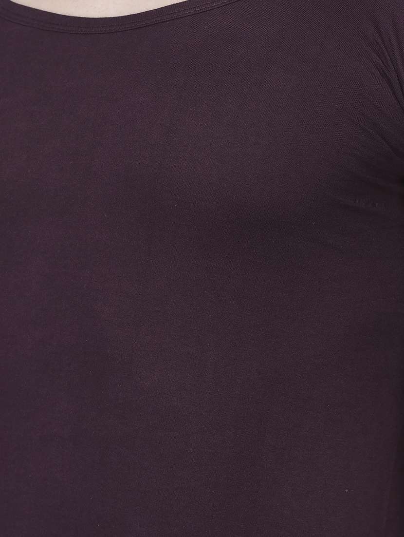 men pack of 4 solid half sleeve vest - 21579061 -  Standard Image - 3