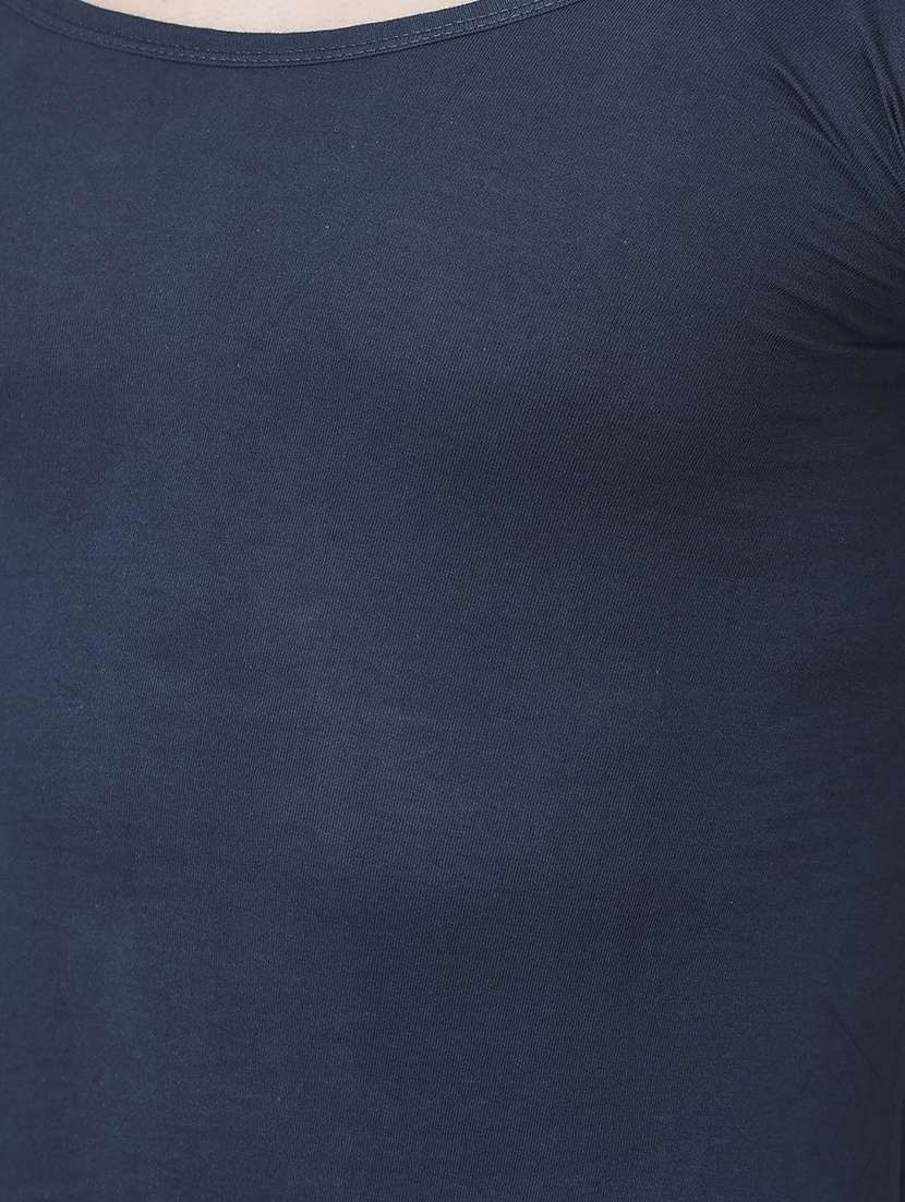 men pack of 5 solid half sleeve vest - 21579067 -  Standard Image - 3