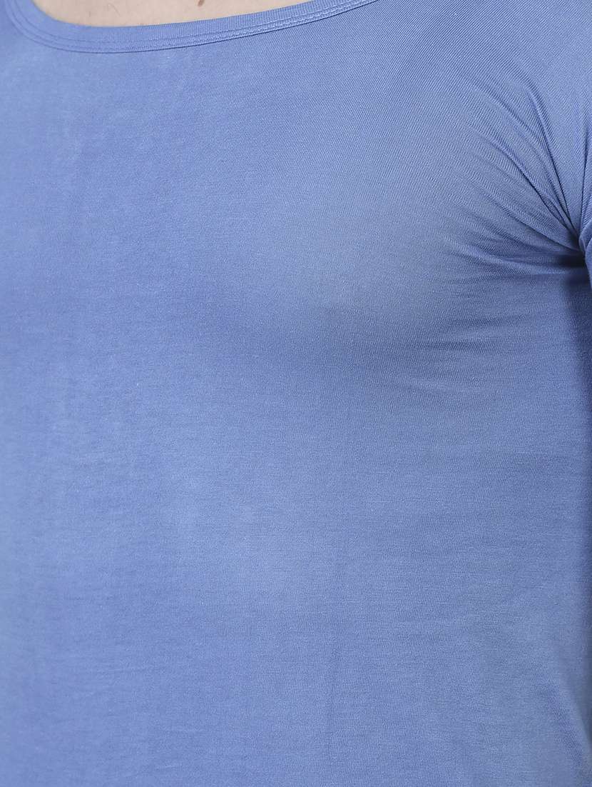 men pack of 6 solid half sleeve vest - 21579068 -  Standard Image - 3