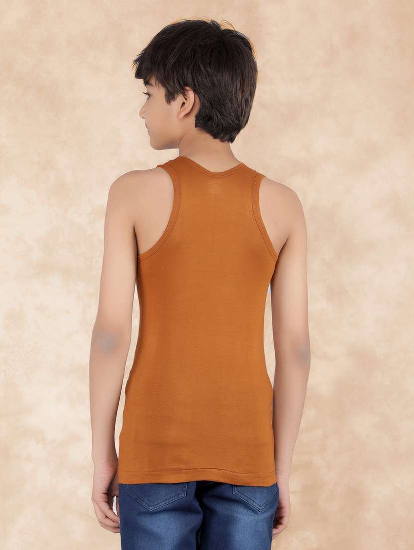 boys solid sleeveless vest combo - 21579137 -  Standard Image - 3