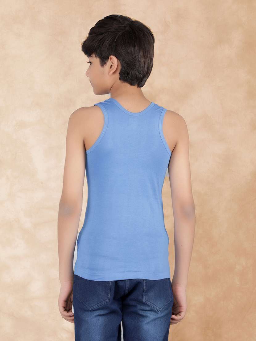 boys solid sleeveless vest combo - 21579138 -  Standard Image - 3