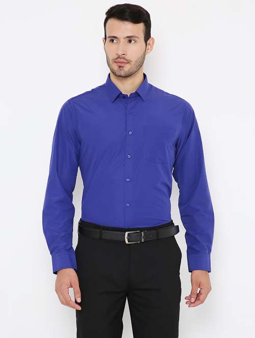 men long sleeves solid formal shirt - 21579511 -  Standard Image - 0