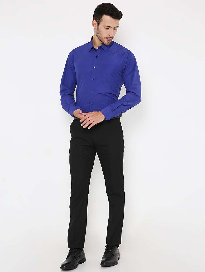 men long sleeves solid formal shirt - 21579511 - Standard Image - 3