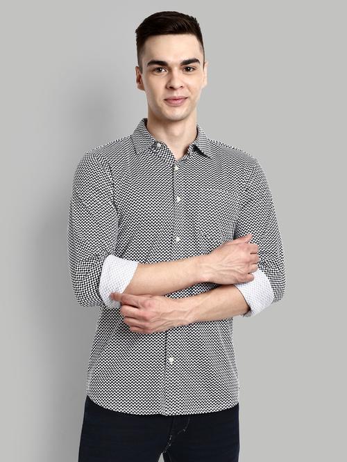 men printed long sleeve casual shirt - 21579527 -  Standard Image - 0