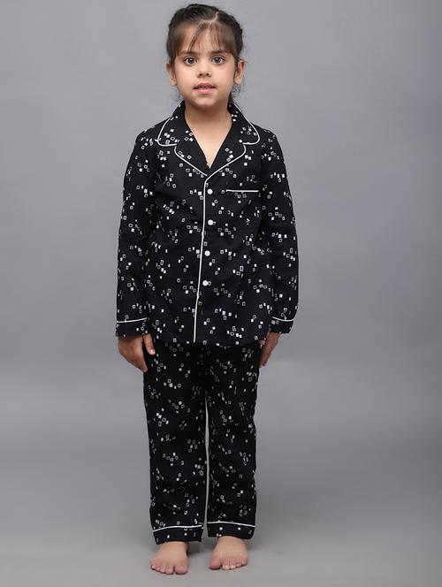 girl printed nightwear pyjama set - 21579552 -  Standard Image - 0