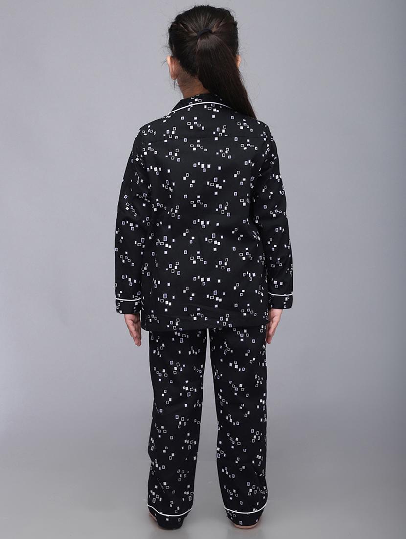 girl printed nightwear pyjama set - 21579552 - Standard Image - 3