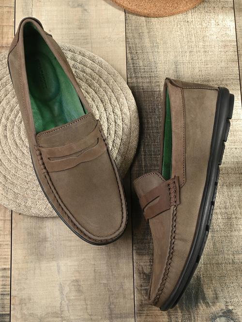 men brown slip on loafer - 21580015 - Standard Image - 0