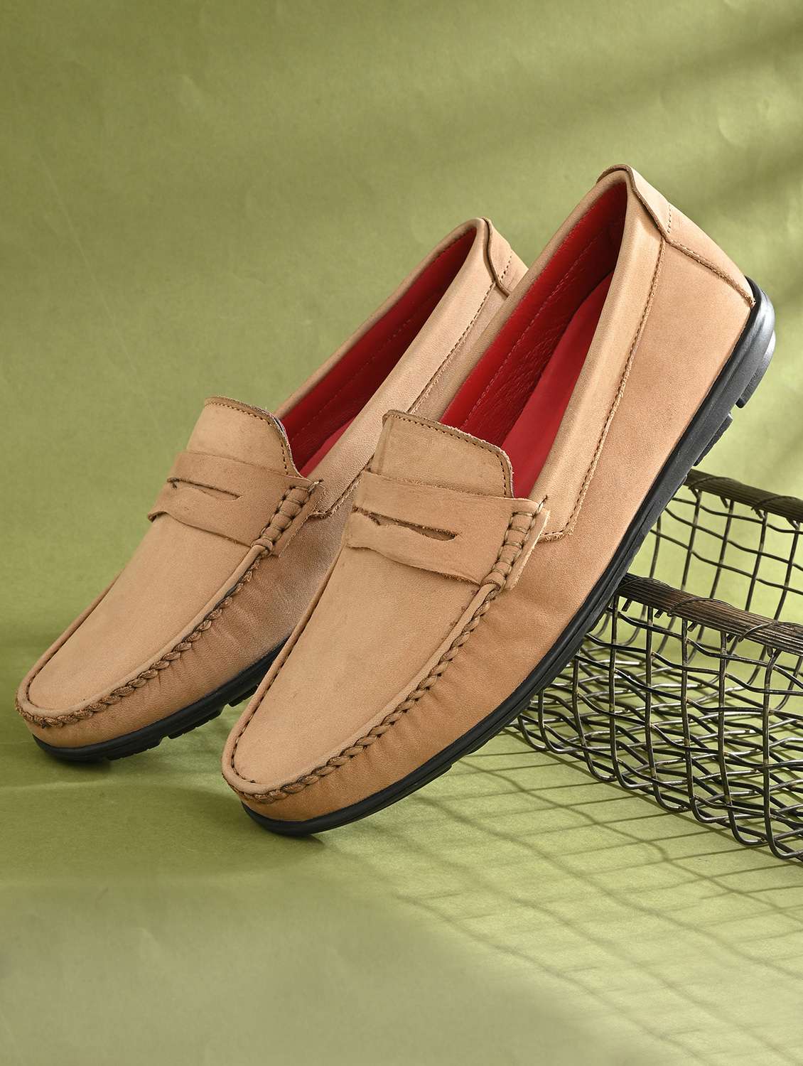 men beige slip on loafer - 21580016 - Zoom Image - 0