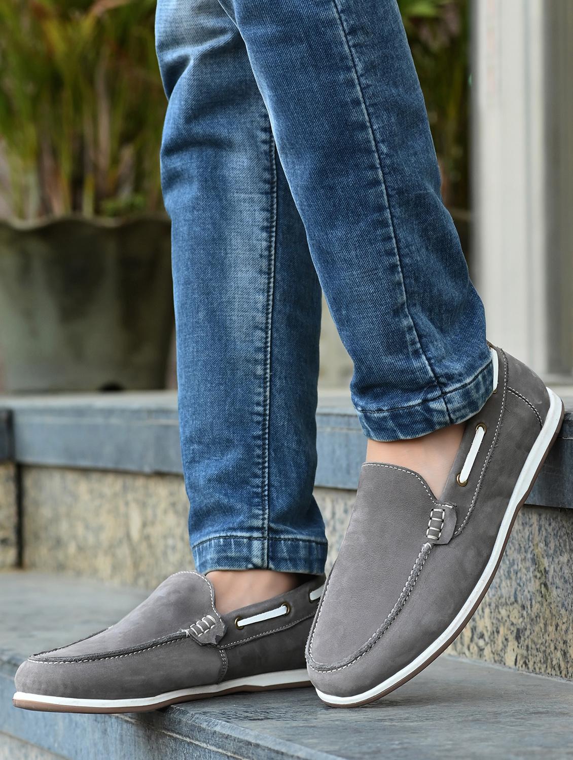 men grey slip on loafer - 21580020 - Standard Image - 5