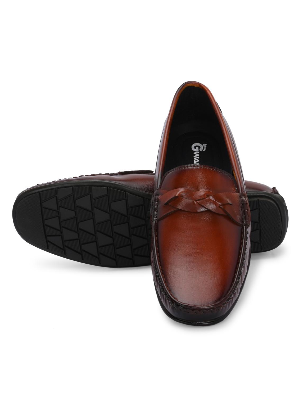 men maroon slip on loafer - 21580022 - Standard Image - 3