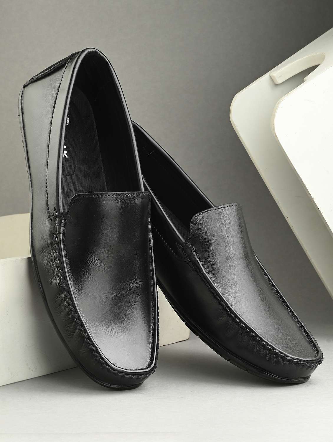 men black slip on loafer