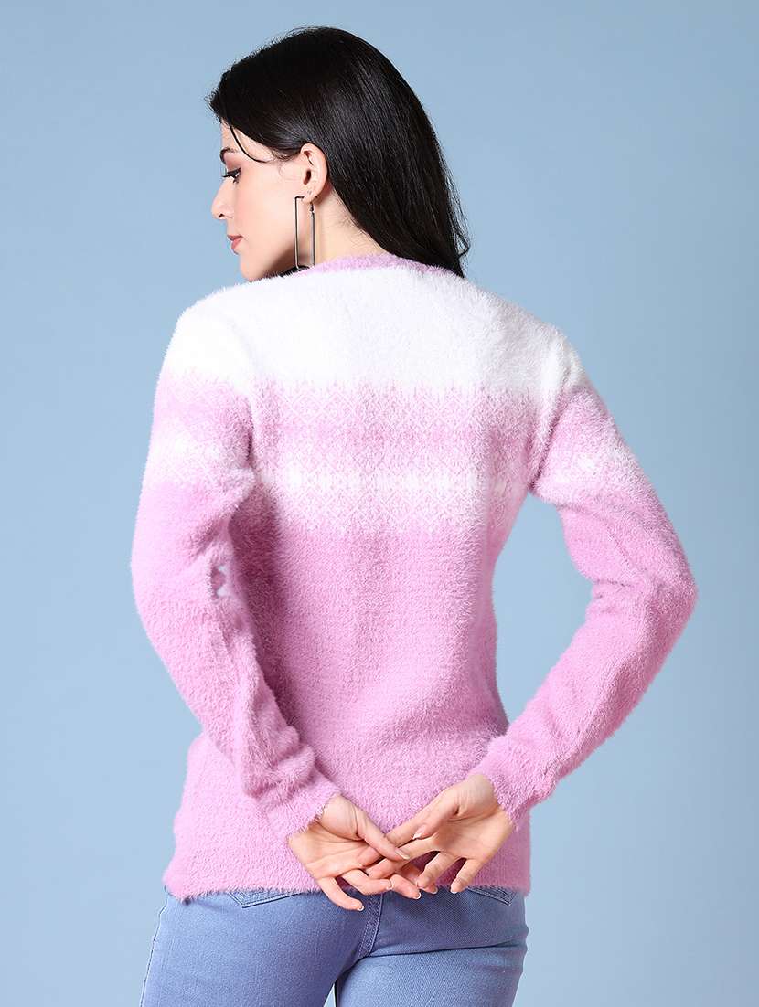 women long sleeves self design cardigan - 21580060 -  Standard Image - 3