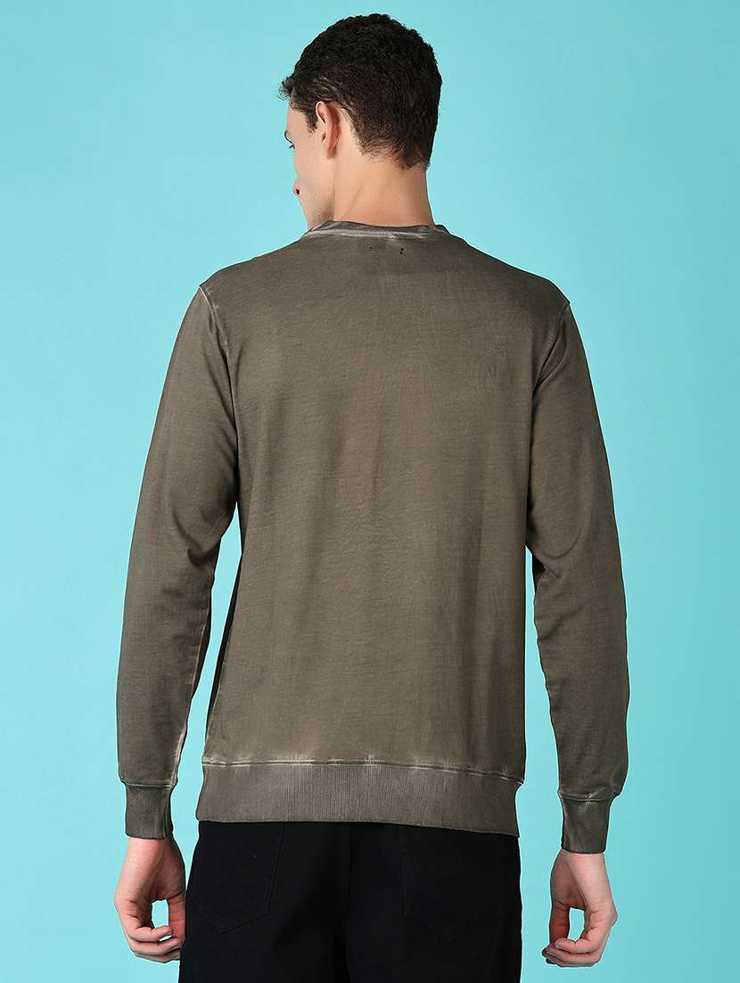 men front print long sleeve sweatshirt - 21580076 -  Standard Image - 3