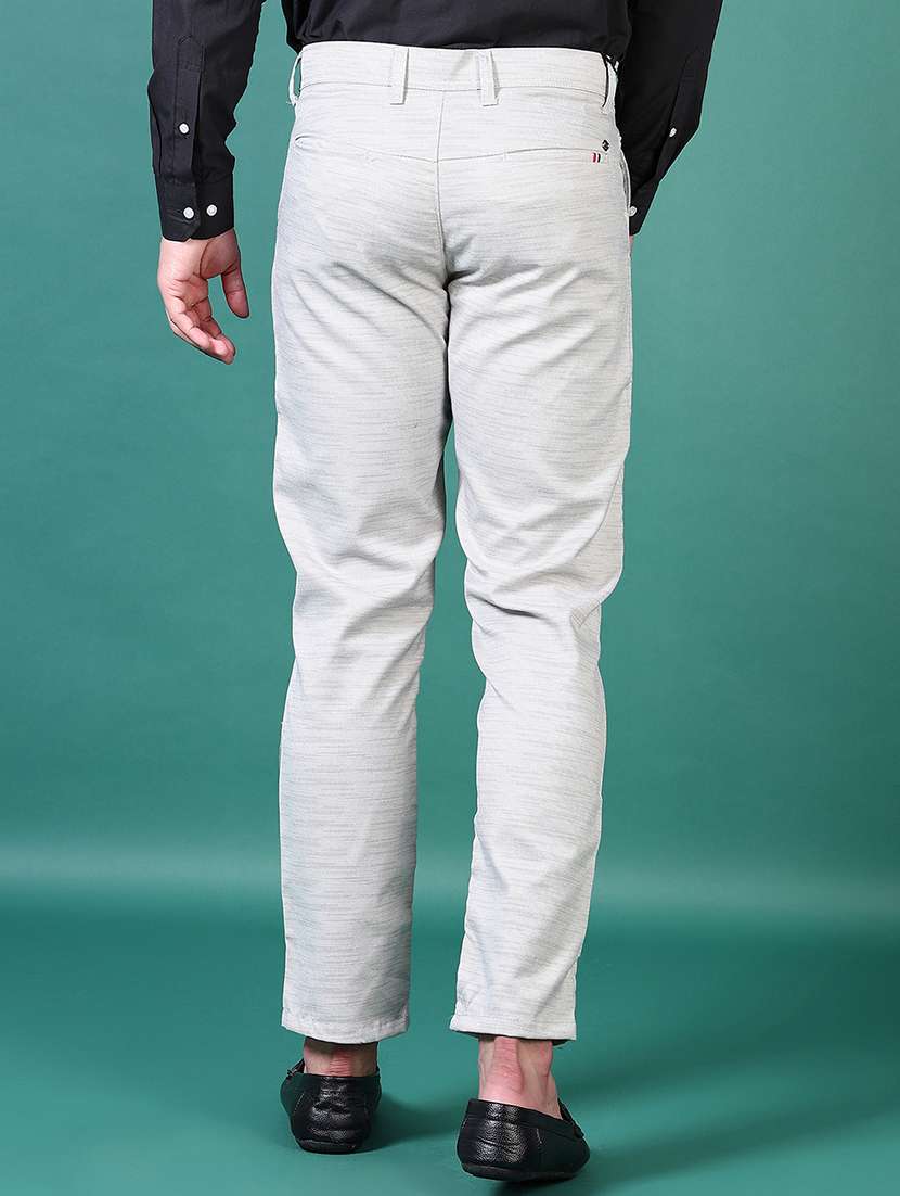 men mid rise textured chinos - 21580185 -  Standard Image - 3