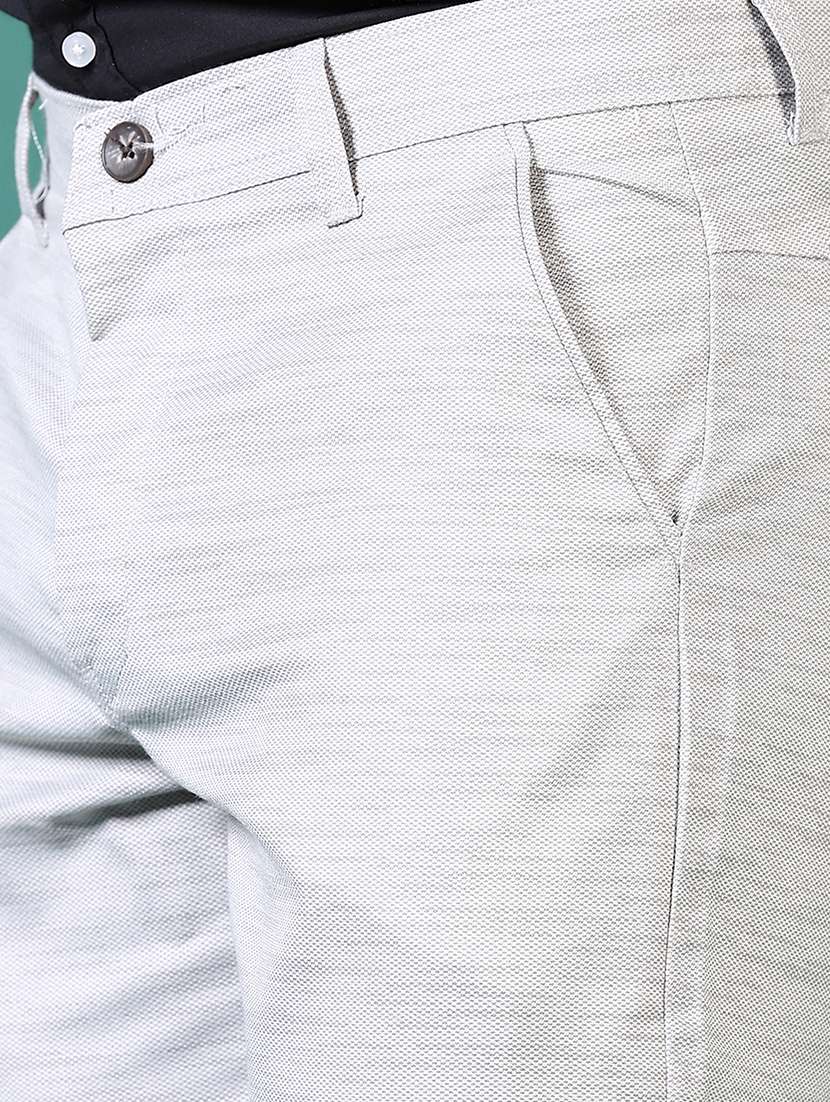 men mid rise textured chinos - 21580185 -  Standard Image - 5