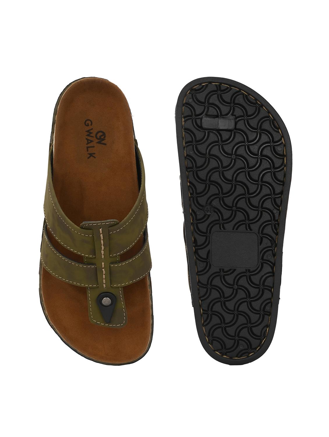 men solid slip on sandal - 21580787 - Standard Image - 3