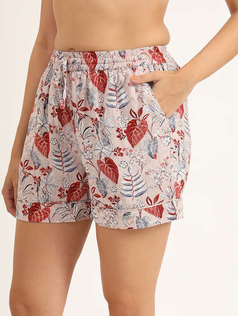 women printed shirt and shorts nightwear set - 21580849 -  Standard Image - 5