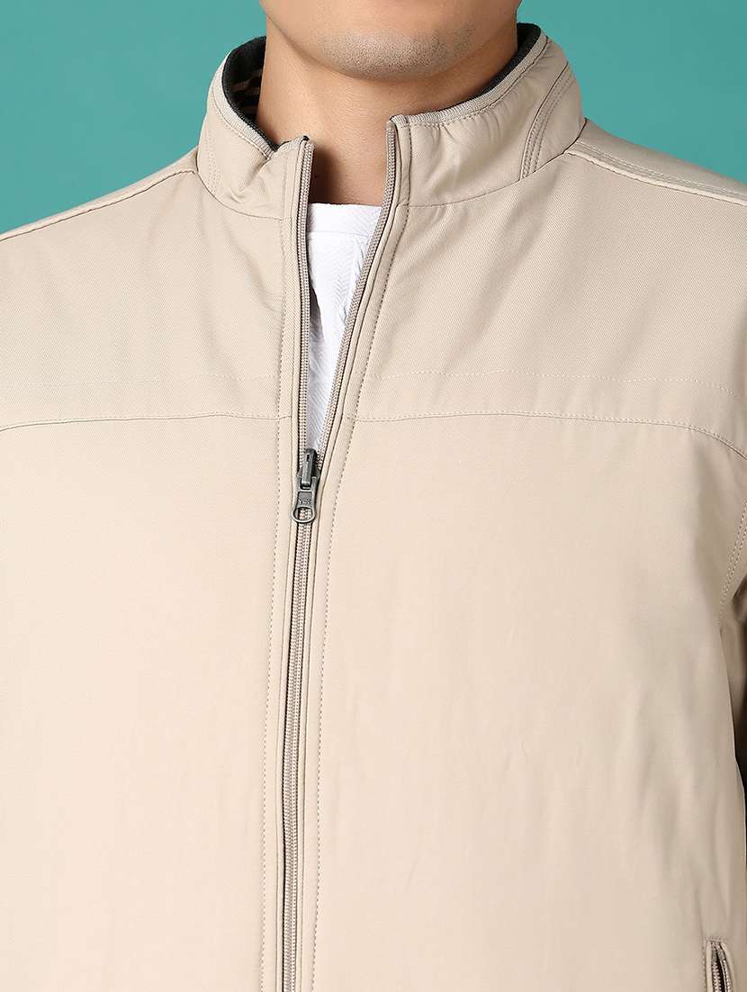 men solid long sleeve bomber jacket - 21580885 -  Standard Image - 5