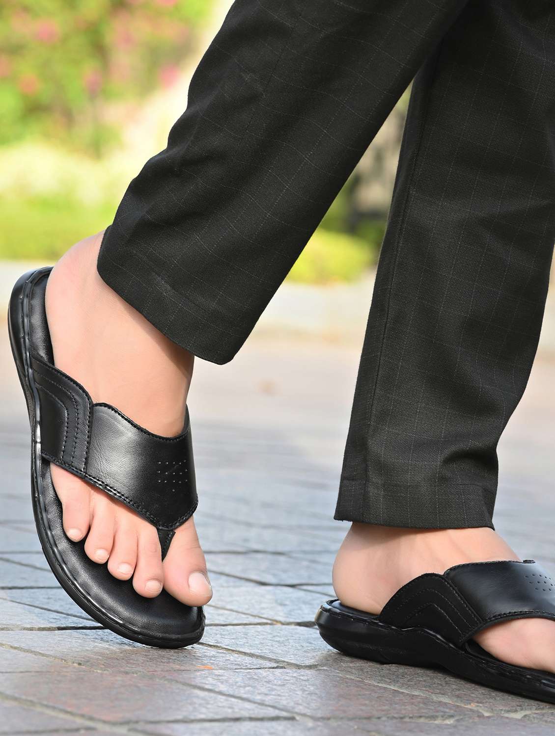 men comfortable slip on casual sandals - 21581063 -  Standard Image - 5