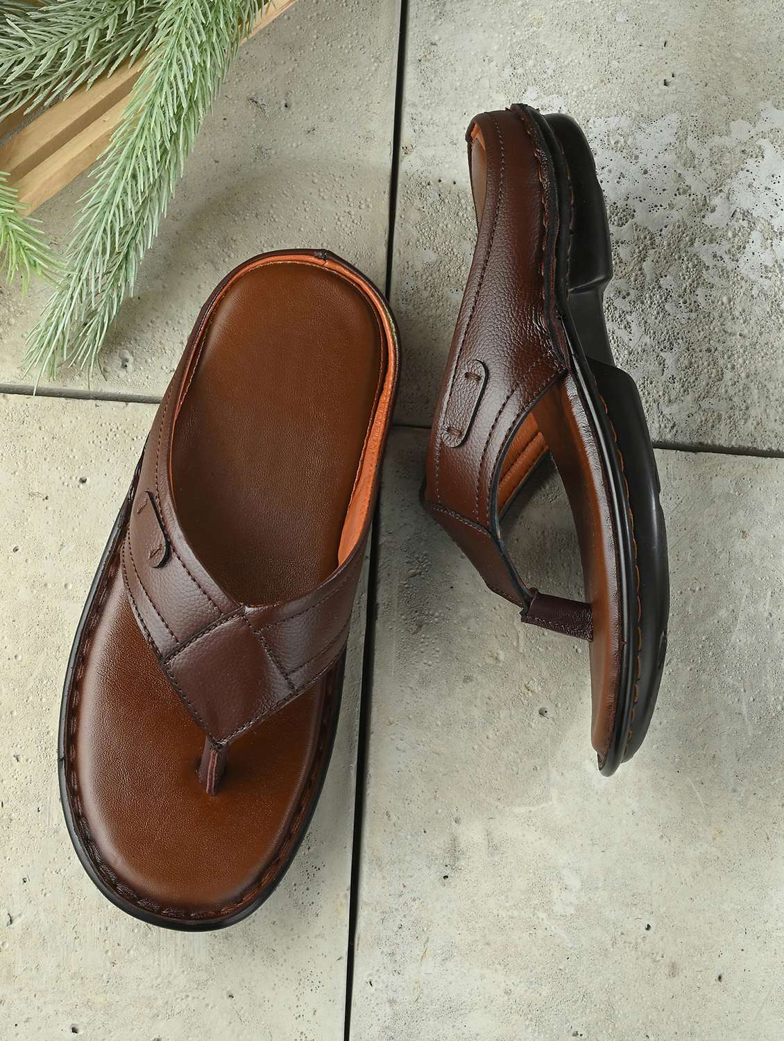 men comfortable slip on casual sandals