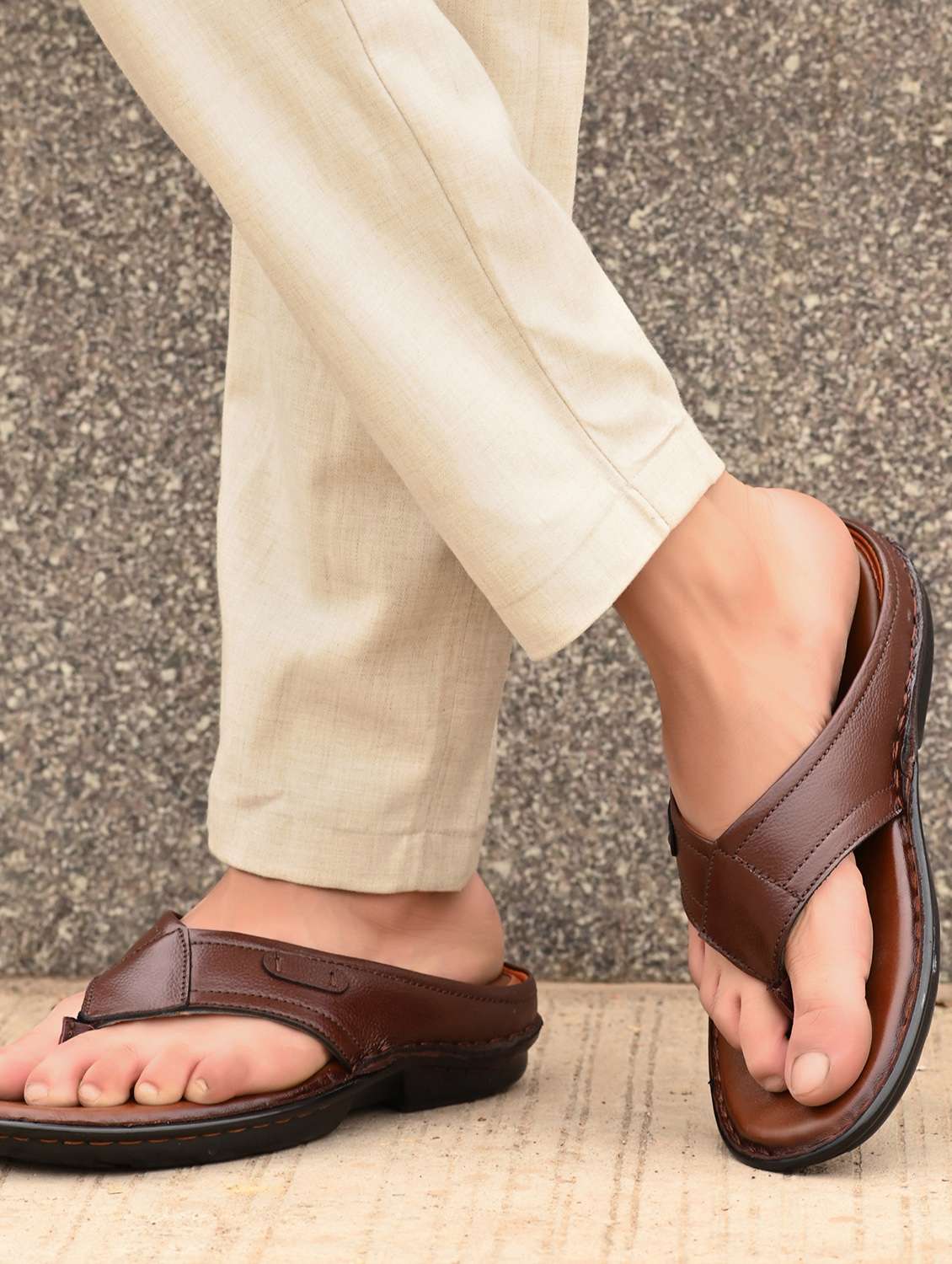 men comfortable slip on casual sandals - 21581067 -  Standard Image - 5
