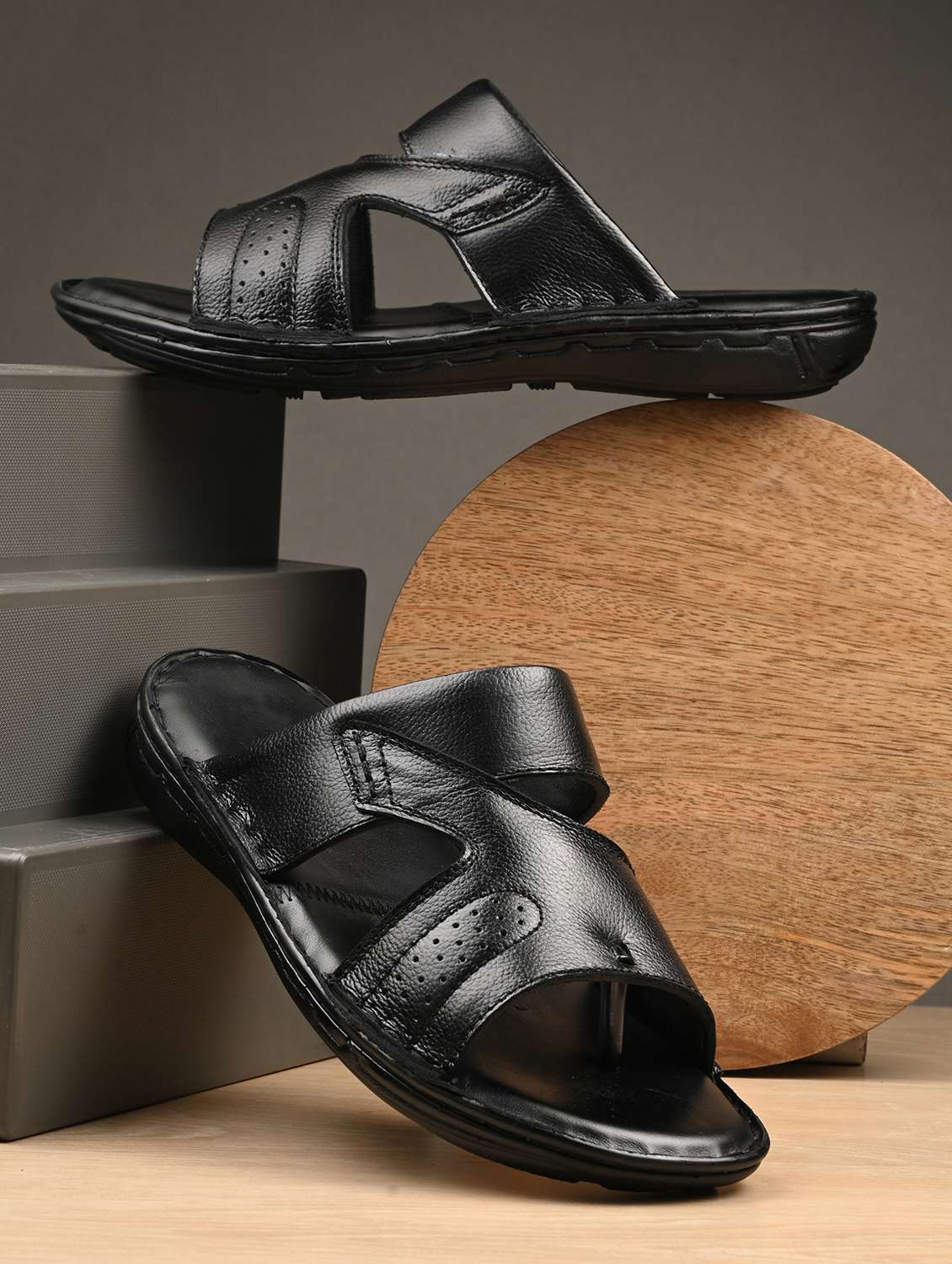 men comfortable slip on casual sandals - 21581093 - Zoom Image - 0