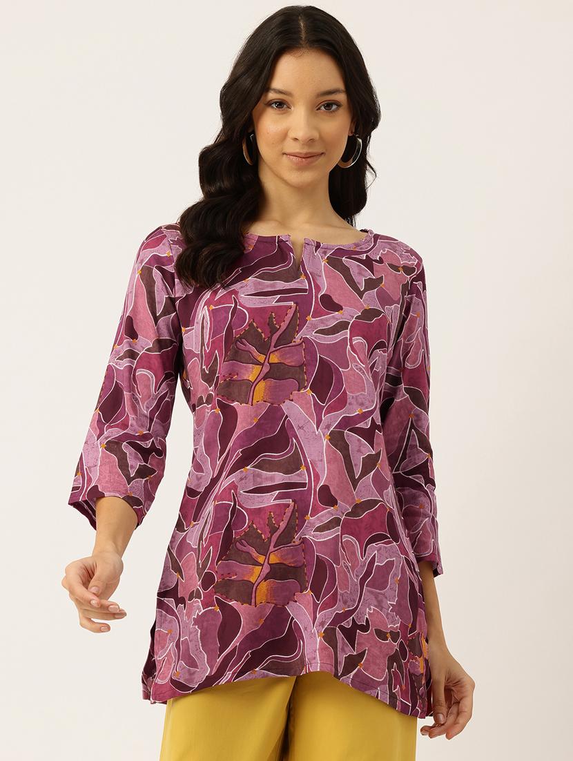 women three quarter sleeve straight kurti - 21581182 - Zoom Image - 0