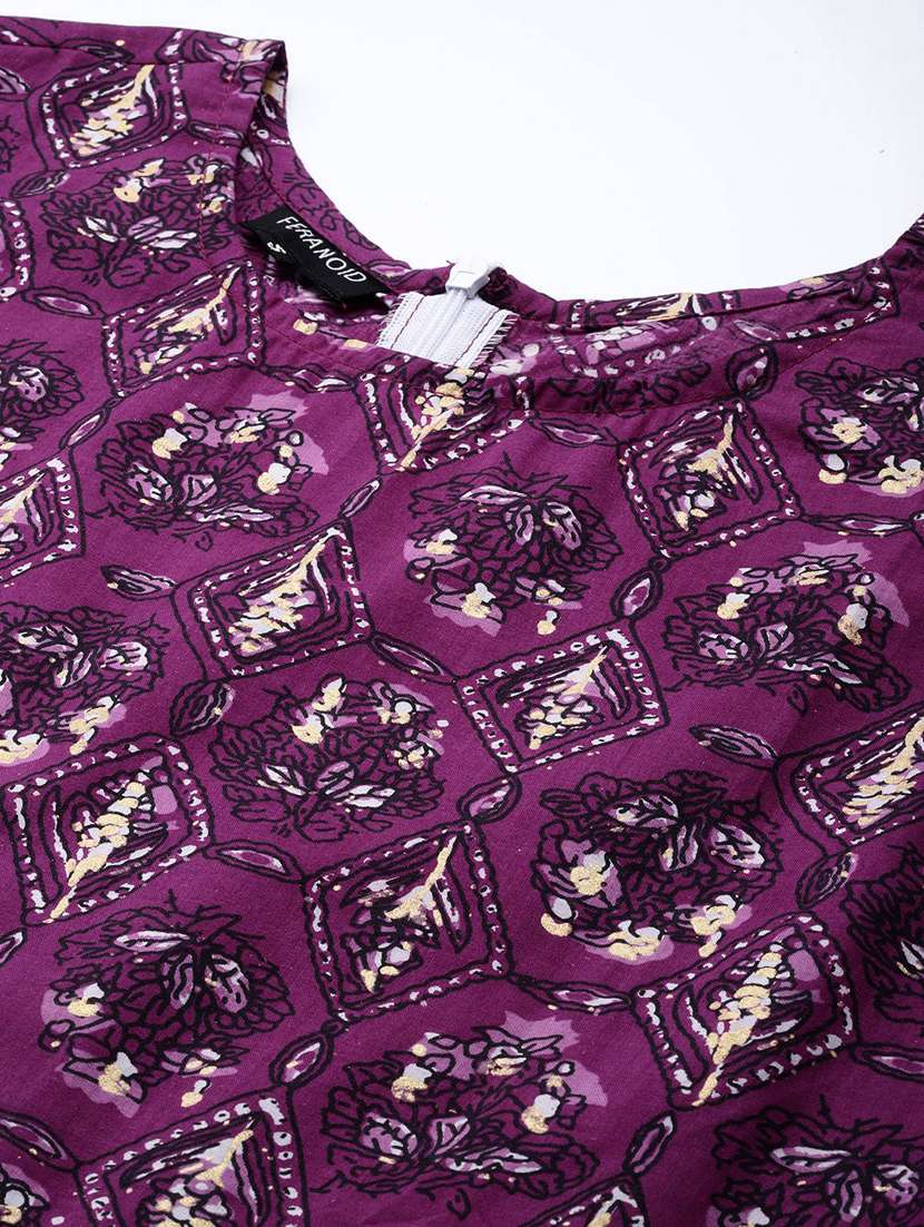 women printed sleeveless flared kurta - 21581184 -  Standard Image - 5