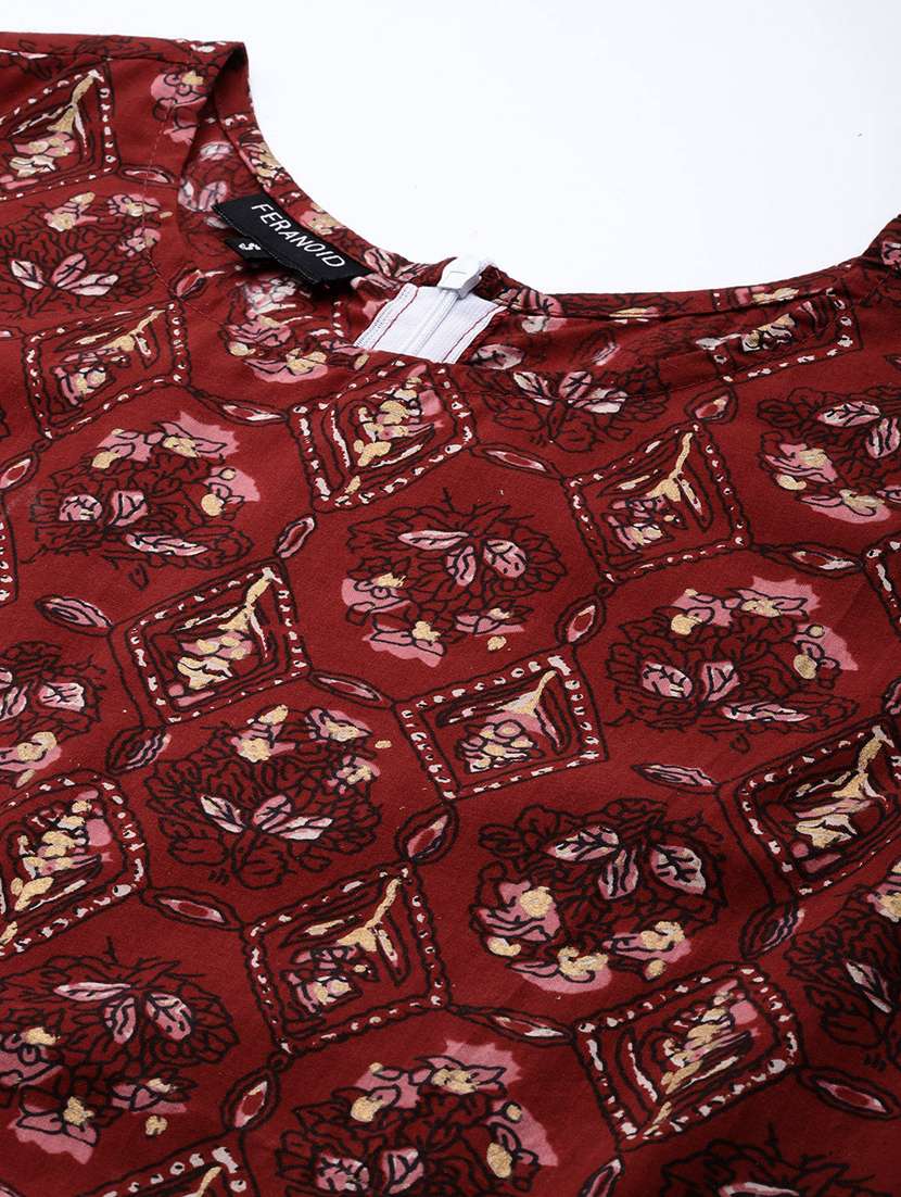 women printed sleeveless flared kurta - 21581185 - Standard Image - 5