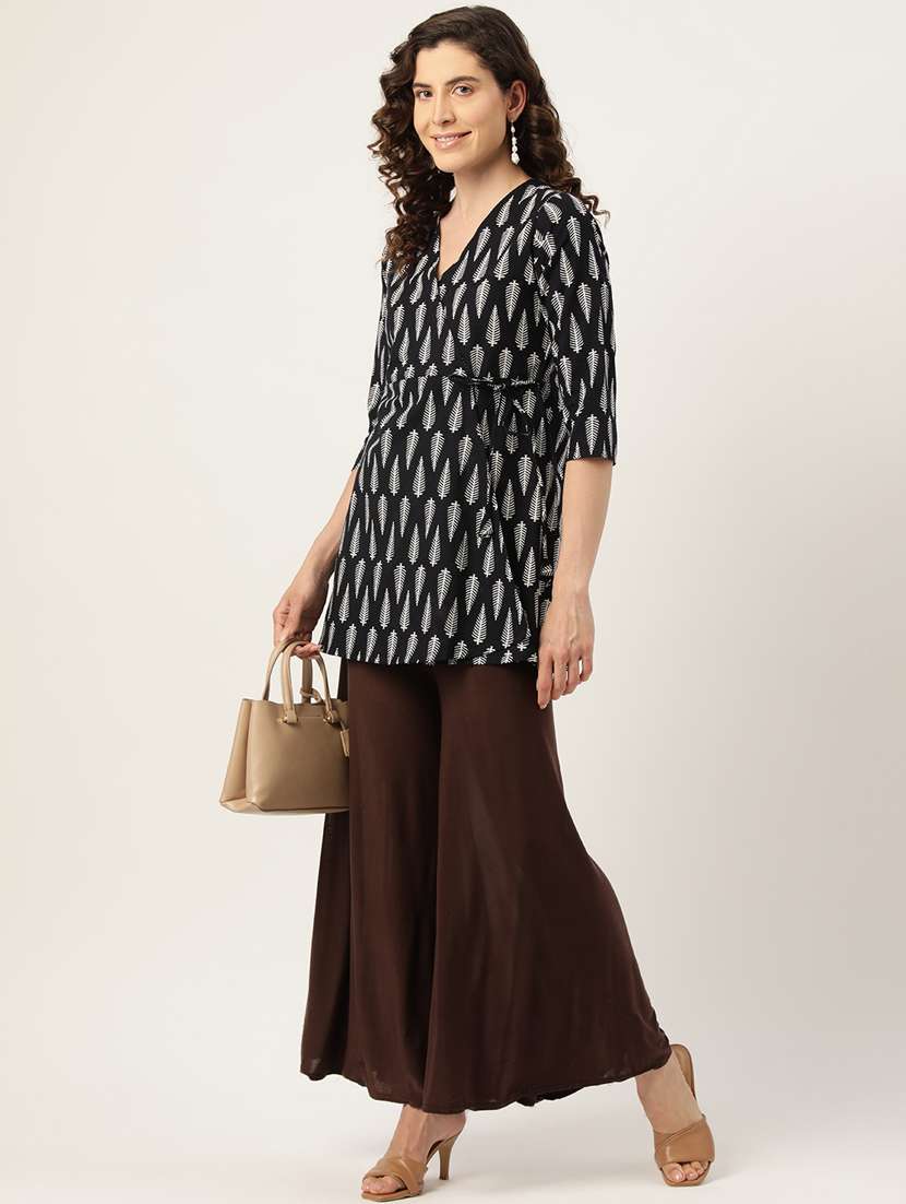 women three quarter sleeve angrakha kurti - 21581238 -  Standard Image - 3