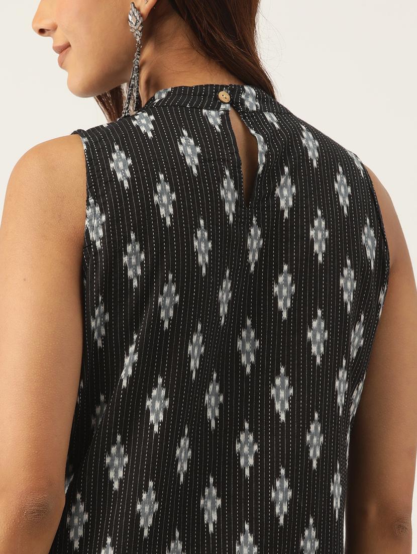 women printed sleeveless straight kurta - 21581264 - Standard Image - 5