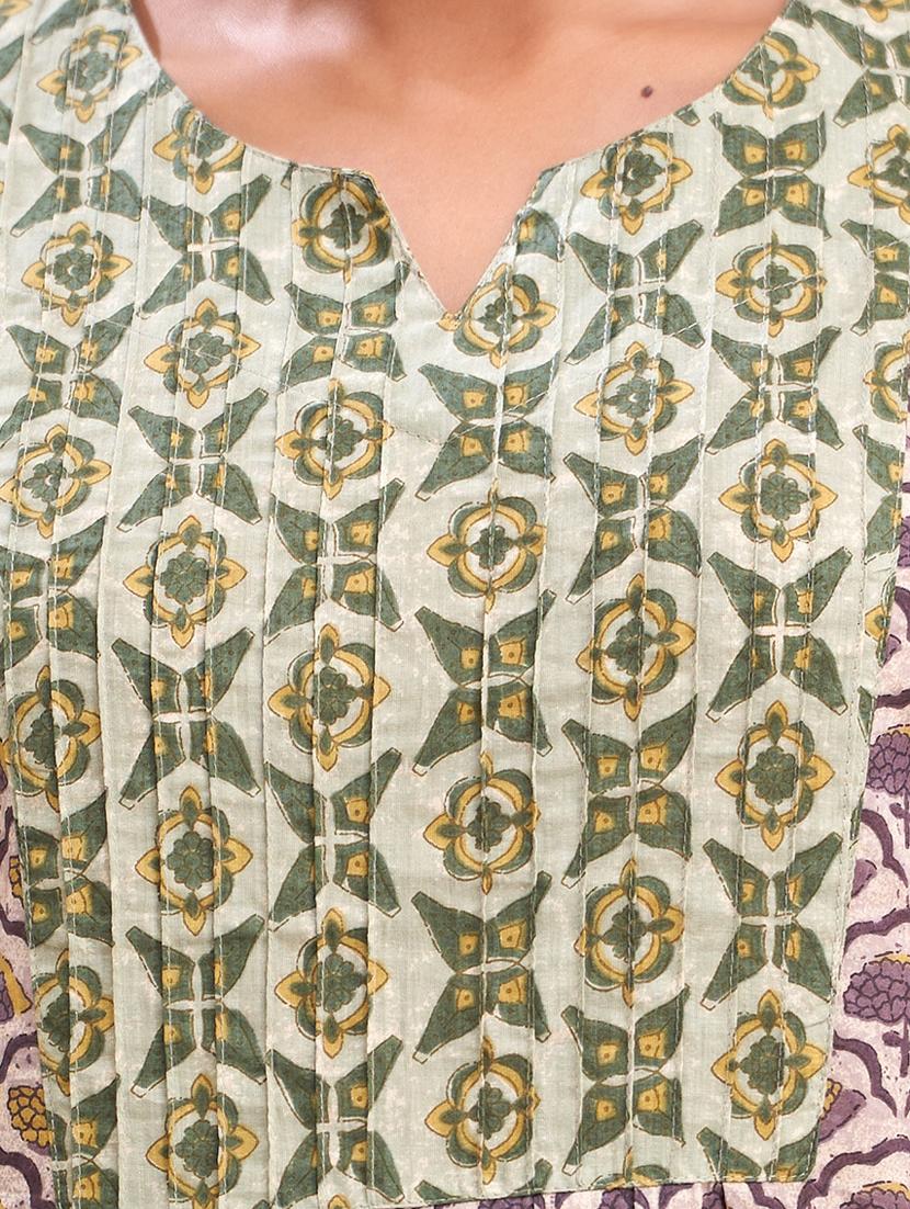 women printed three quarter sleeve short kurti - 21581294 - Standard Image - 5