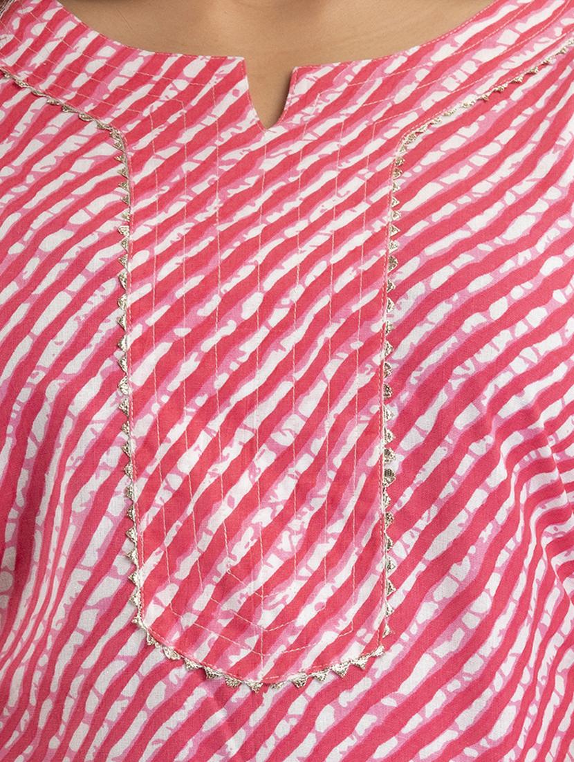women printed three quarter sleeves straight kurta - 21581416 - Standard Image - 5
