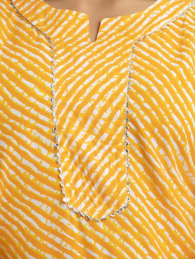 women printed three quarter sleeves straight kurta - 21581418 - Standard Image - 5