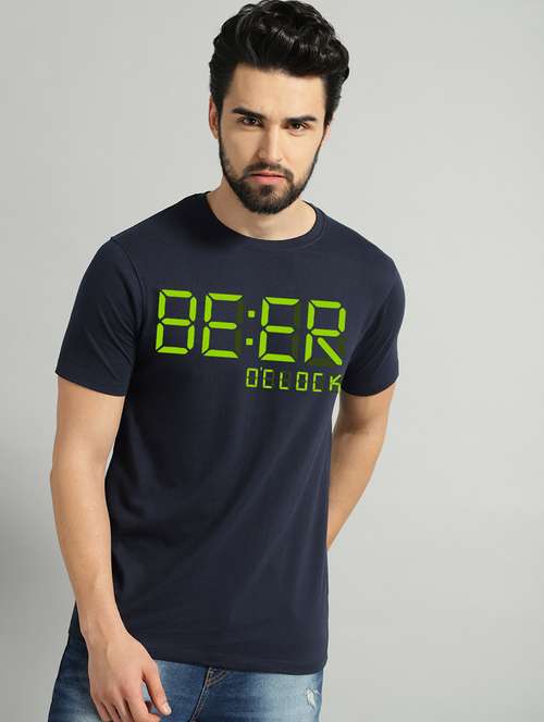 men slim fit chest print short sleeves t-shirt - 21581870 -  Standard Image - 0