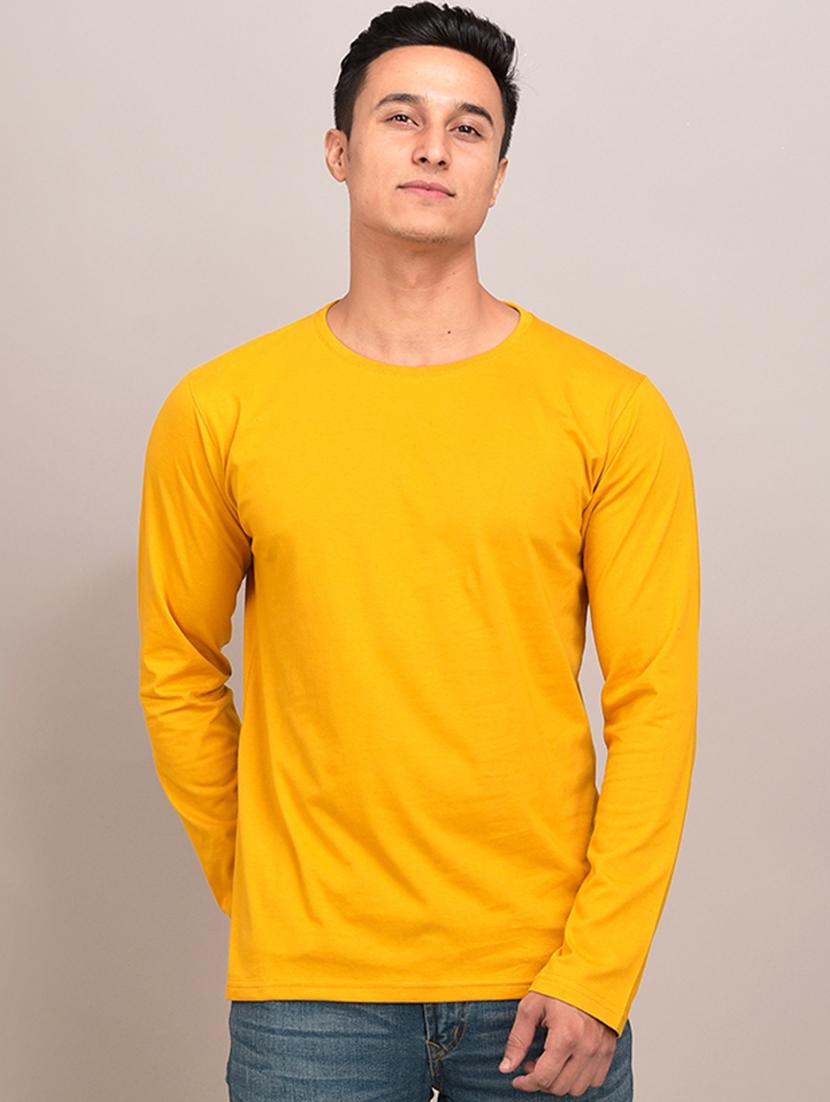 men pack of 3 solid slim fit long sleeves combo t-shirts - 21582099 - Standard Image - 3