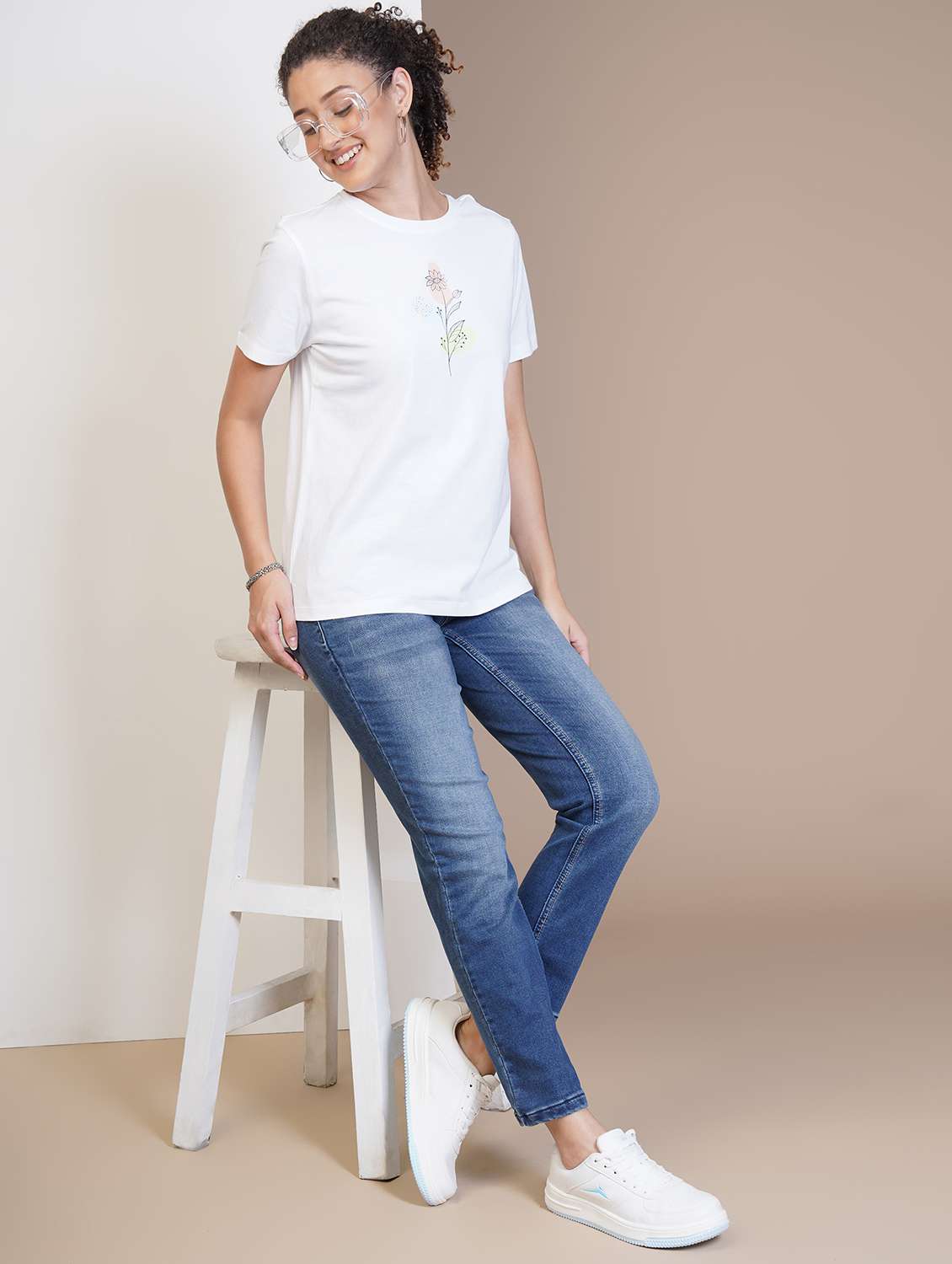 women printed short sleeve regular fit t-shirt - 21582144 -  Standard Image - 3